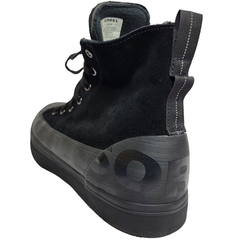 SOREL METRO™ II Mens Sz 12 Waterproof Sneakers Black Suede High Top Outsole LKNC - Picture 6 of 10